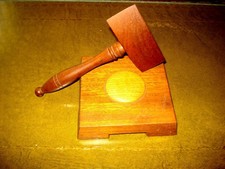 P474    Gavel & Block - Wood