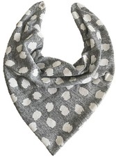 Adult Dribble Bib Special Needs Grey/White Clouds Bandana Bib Neckerchief