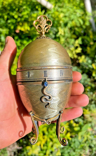 Rare faberge clock egg - faberge,