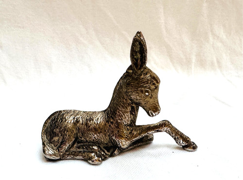 Vintage brass donkey foal c - brass, foal,