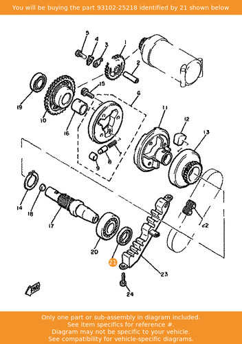 Yamaha oil seal 93102 25218 - oil, 93102-25218