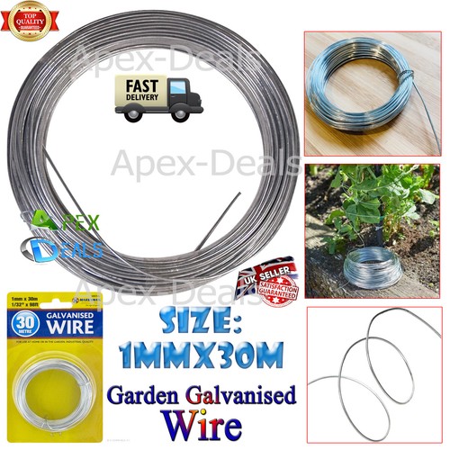 Galvanised 30m garden wire - 30m,