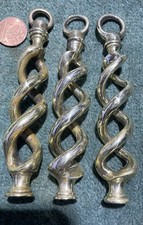 1 x Toilet cistern light servants bell Blind pull 1900 brass 145x27mm Victorian