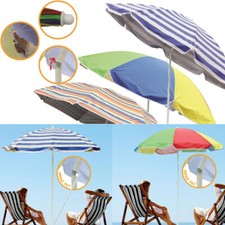 Garden Beach Patio Tilting Tilt Umbrella Parasol Sun Shade Protection UPF40 1.8M