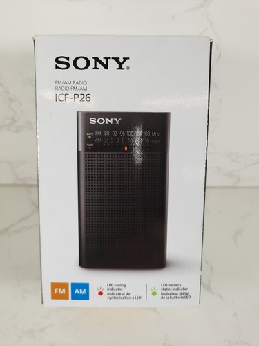 Sony icf p26 portable fm - icf-p26,