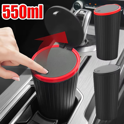 All black touch top bin - black,