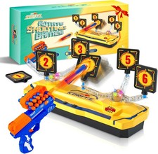 Korffe Rotating Shooting Target Game Toy For Boys & Girls With Foam Dart Gun