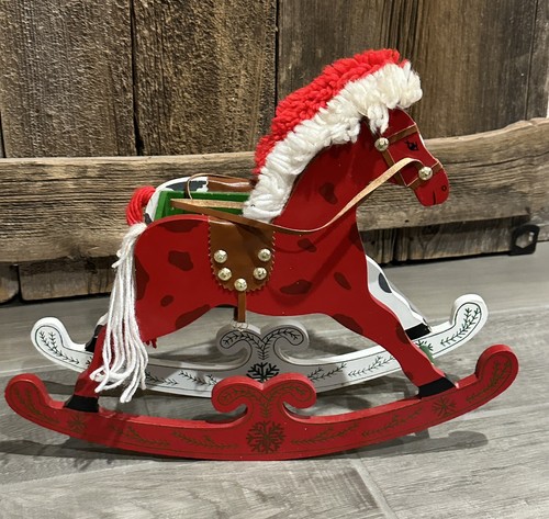 Vintage wooden rocking - 17”,