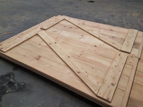 Chunky solid wooden garage - solid,