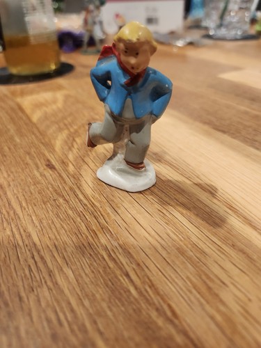 Vintage porcelain tintin like - tintin,