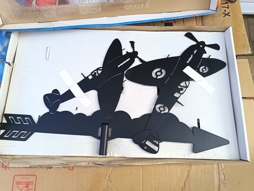 Spitfire themed weather vane - spitfire,