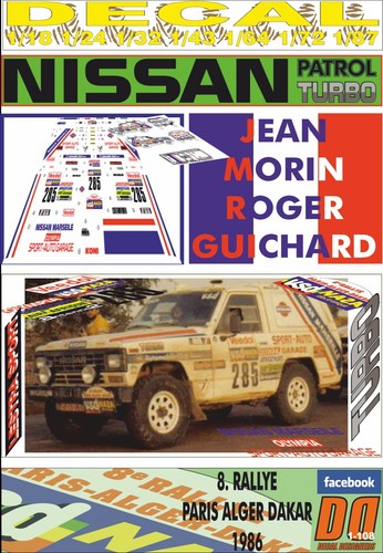 Decal nissan patrol jean - nissan, morin
