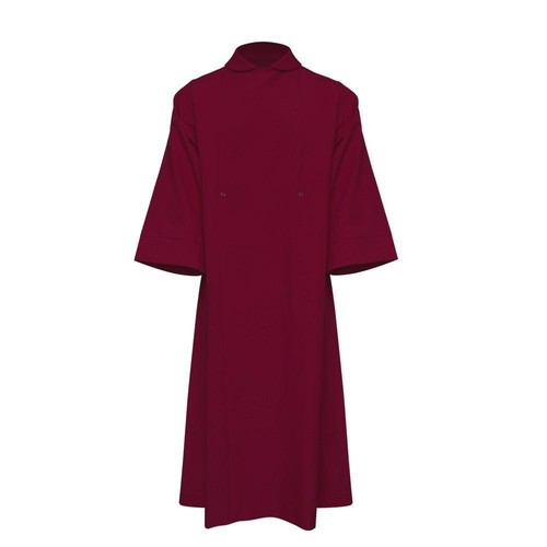 Maroon clergy cassock - maroon,