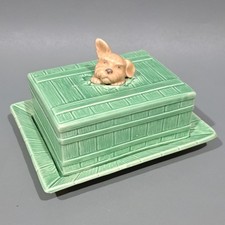Sylvac Pottery Dog Butter Dish