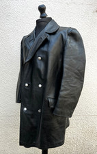 WW2 1940s German Black Cowhide