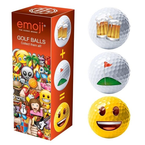 Emoji novelty golf balls gift - golf,