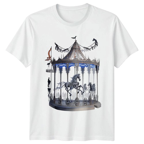 Haunted carousel horse shirt - carousel,