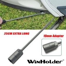 25cm Corner Steady Caravan Leg Winder Drill Extension Socket Kit 19mm Adapter