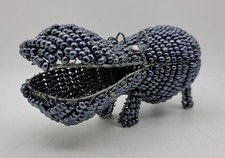 Handcrafted Beaded Hippo