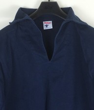 Fisherman's Smock The Smock Shop Penzance Cornwall V Neck Men's Large Navy Blue