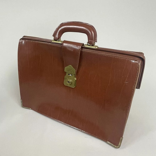 Vintage brown tan - tan, leather