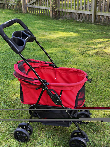 Pawhut wheel pet stroller - 4-wheel,