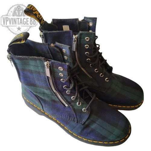 Martens 1460 tartan zip - martens,