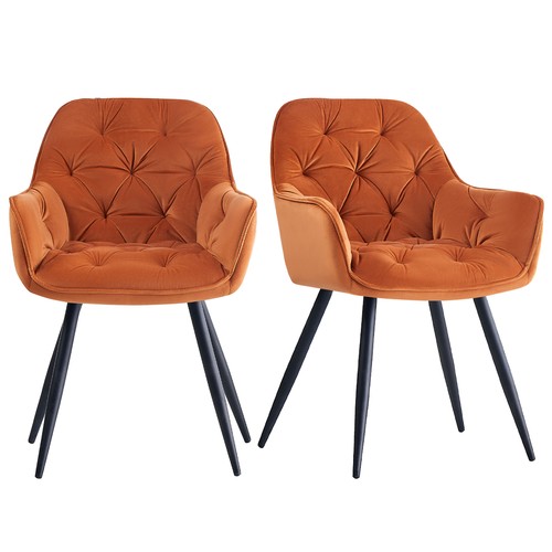 Velvet dining chairs padded - dining,