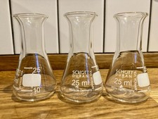 10x 25ml Mini Conical Flask/