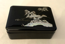 Vintage Japanese Black Lacquer
