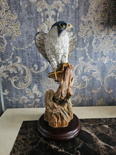 Large Peregrine Falcon Bird Sculpture Figurine