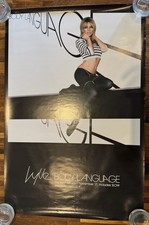 Kylie Minogue Body Language Original Record Company Promo Poster RARE NM