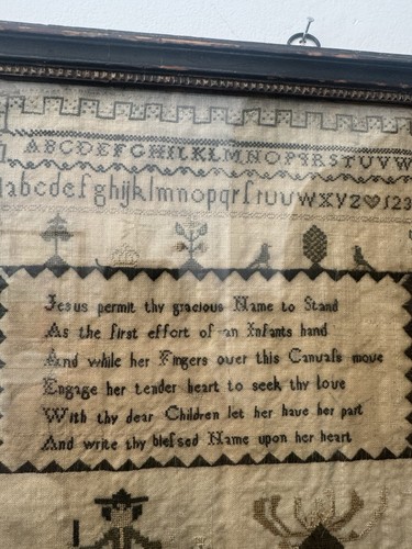 Largegeorgian tapestry sampler - tapestry,