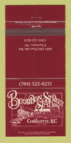 Matchbook cover bourbon - matchbook,
