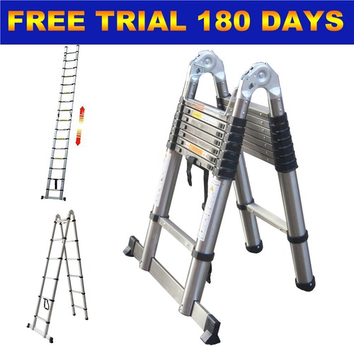 Telescopic ladder 5m - telescopic, 3.8m