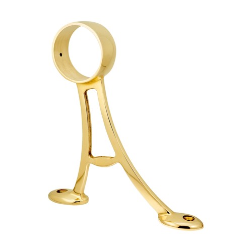Dia polished brass floor - 2", dia.