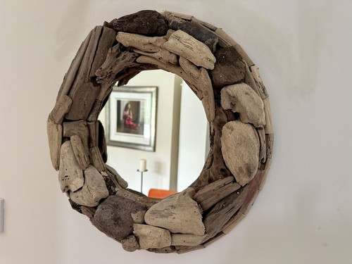Wooden driftwood round - wooden, wall
