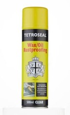 Tetroseal Wax Underseal  Oil Clear - 500ml Aerosol