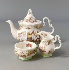 Royal Doulton Brambly Hedge Miniature Teapot, Milk Jug & Sugar Bowl Tea Set