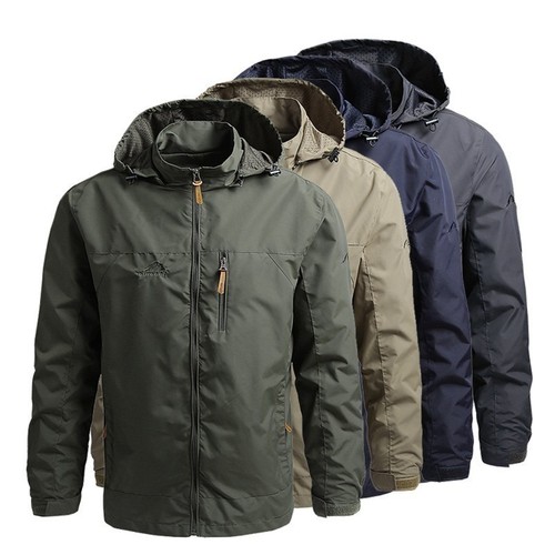 Men waterproof hooded rain - men's,