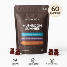 Lion’s Mane Mushroom Gummies – 60 Chews for Focus, Energy , Memory & Immunity