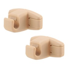 2X Beige Sun Visor Clip Holder