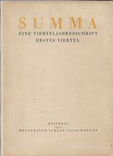 SUMMA a quarterly magazine