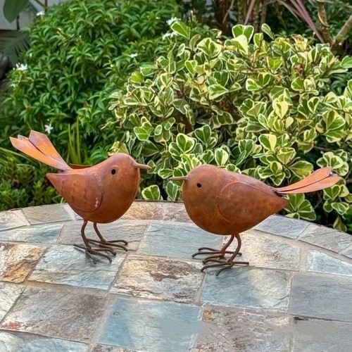1pair metal bird sculptures - 1pair,