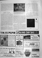 Original Old Antique Print