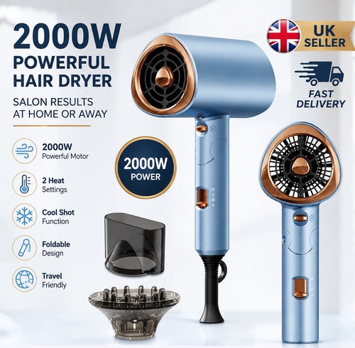 Ionic hair dryer 2000w - hair,