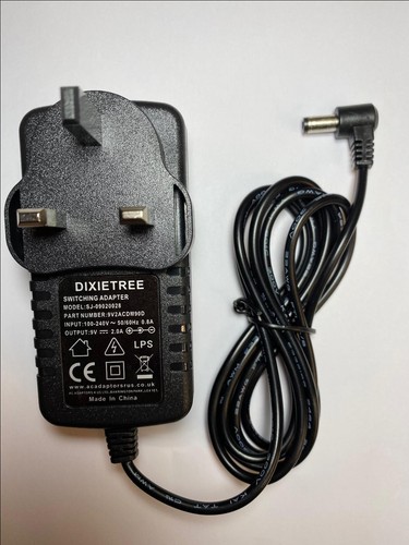 Mains ac adaptor power - 9v,