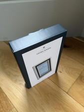 Georg Jensen Manhattan Collection Picture Frame 4x6 Stainless Steel & Leather