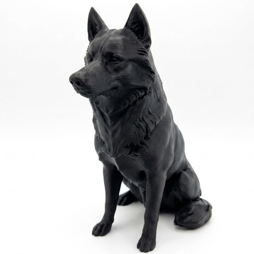 Siberian husky dog sculpture - siberian,