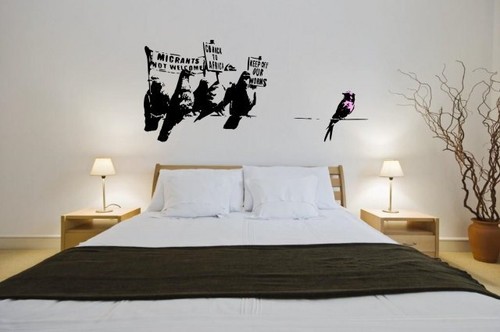 Banksy graffiti 2014 - -, anti